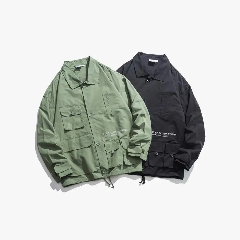 

19 Autumn Japanese-style Multi-functional Pocket Tooling Jacket