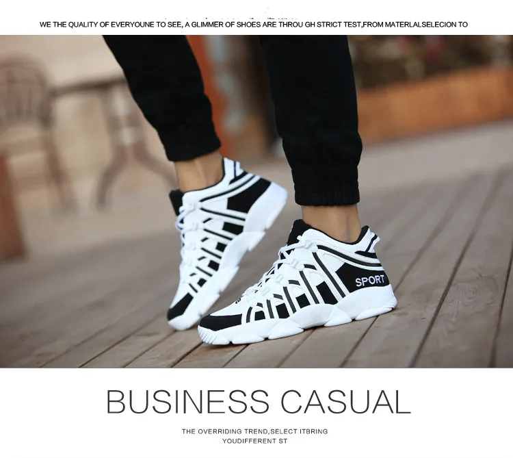 Autumn Winter Men Shoes Casual Trendy Thick Bottom Sneakers Strapped Non-slip Luxury Breathable Leather Sports Shoes 2021 New