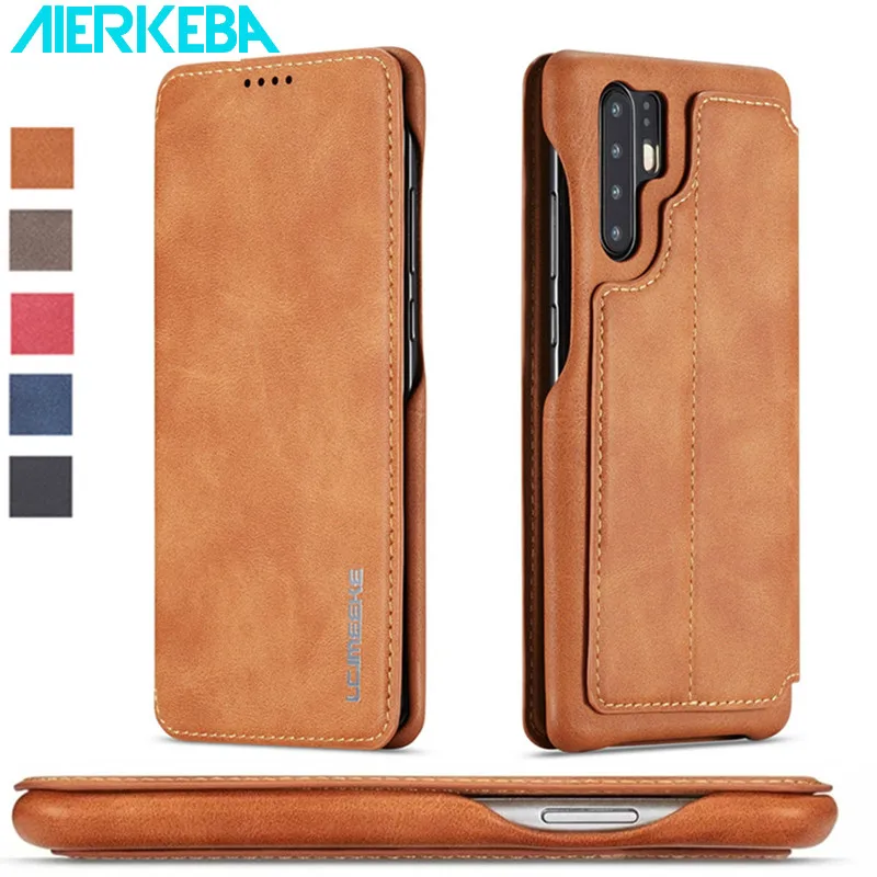 Luxury Leather Flip Case For Huawei P30 P20 Pro Lite Nova 3E 4E Etui Card Holder Strong Magnet Phone Bag P30pro Coque Cover Cqpa | Мобильные