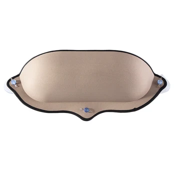 

Hot SV-Cat Hammock Bed Mount Window Pod Lounger Suction Cups Warm Bed for Pet Cat Rest House Sun Wall Bed Soft Ferret Cage Khaki