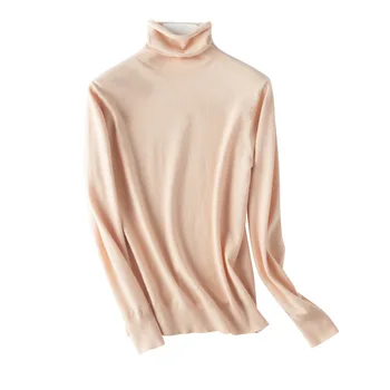 

Turtleneck Wool Sweater Heaps Of New Fund Of 2020 Autumn Winters Is Pure Color Sleeve Pullovers NJR017