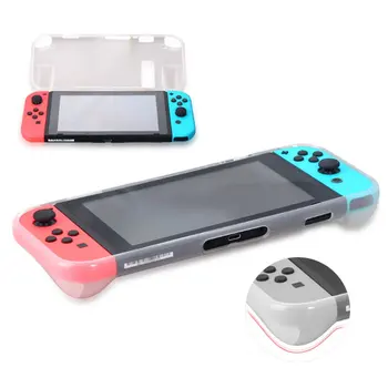 

2 In 1 Transparent Protective Cover Case + Screen Protective Film LCD Screen Protector for Switch