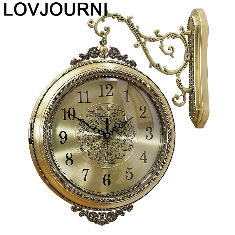 Украшение Гранде Saatleri Orologio Parete потертый шик домашний декор Zegar Парикмахерская Reloj