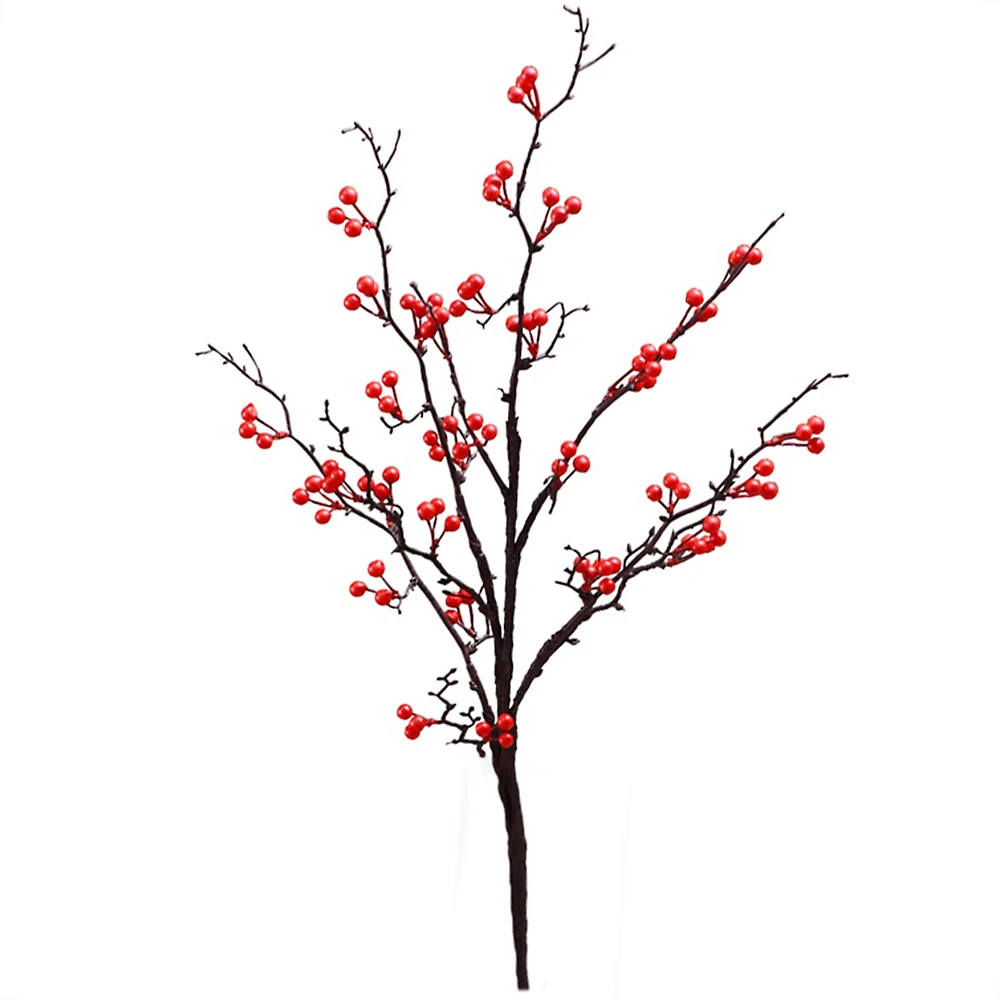 110cm 6pcs Artificial Sycamore Fruit Faux Plants Fake Fruit Flower Tree