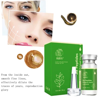 

QYANF Argireline Liquid Six Peptides Serum For Striae Anti-Wrinkle Cream Anti Aging Collagen Rejuvenating Lift Skin Care10pcs