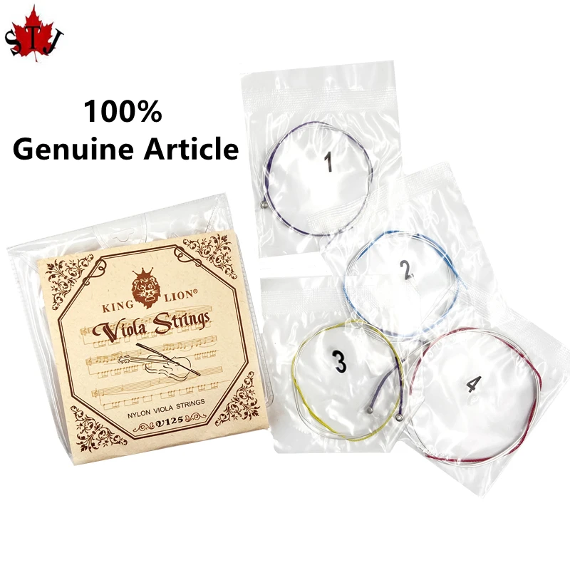1 set 100% genuine article KING LION viola strings V125,Steel wire alloy A D G C viola strings.Parts Accessories fittings