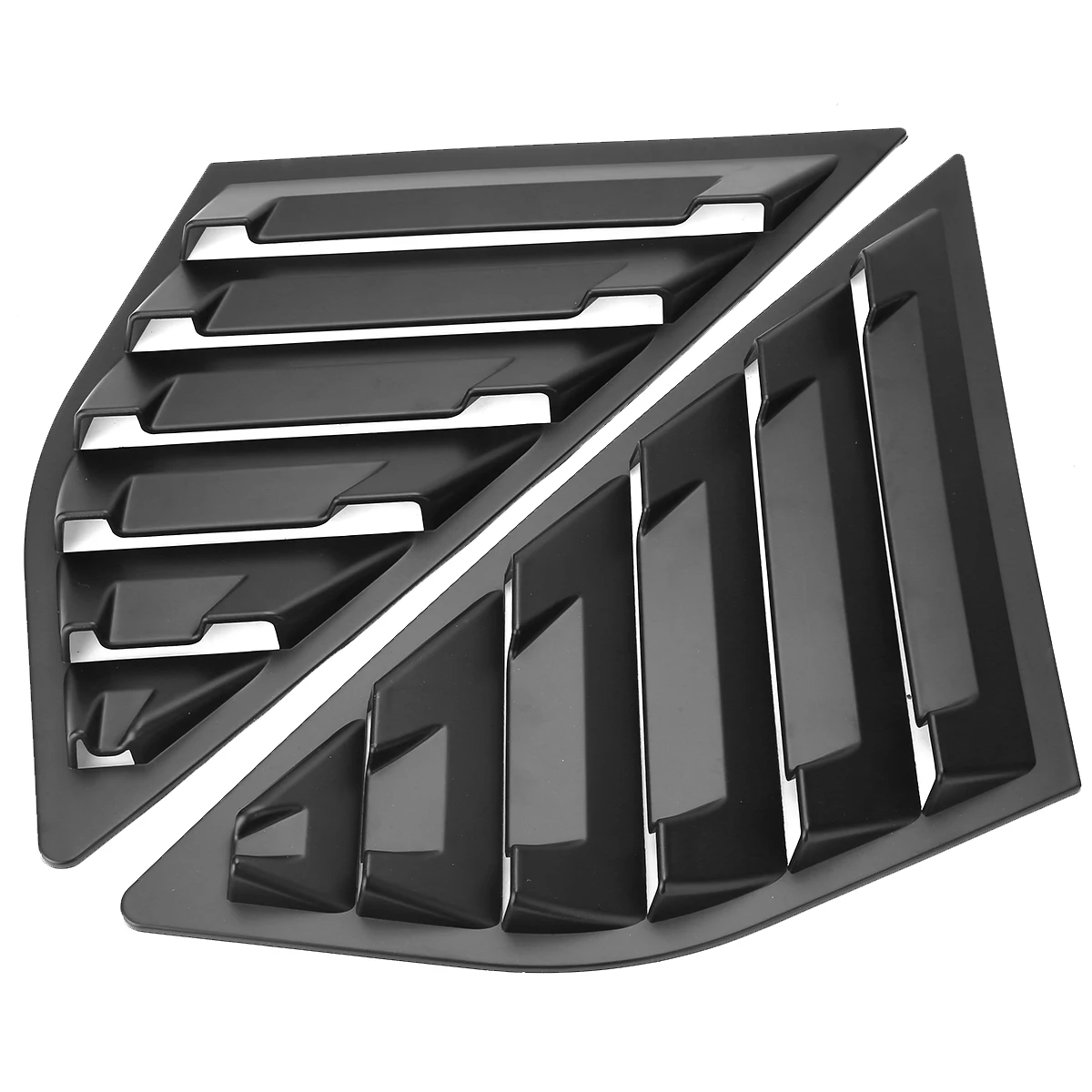 

For Ford Focus Hatchback 1pair Matte Black Rear Quarter Window Side Louvers Vent Trim Support 4 Door 2012-2018