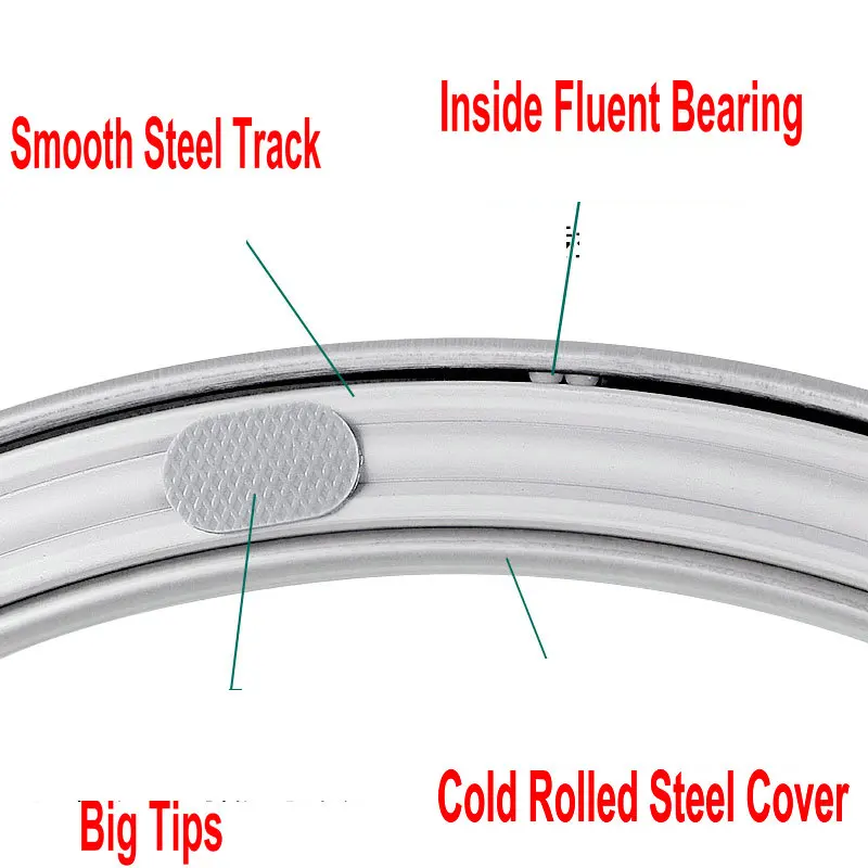  Cold Rolled Steel Lazy Susan Turntable Swivel Plate for WOOD TABLE ONLY (8)