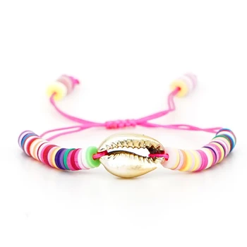 

Go2boho Shell Rainbow Bracelet Women Bohemian Colorful Bracelet Fashion Pulseras Natural Shell Summer Beach Girl Jewelry 2019