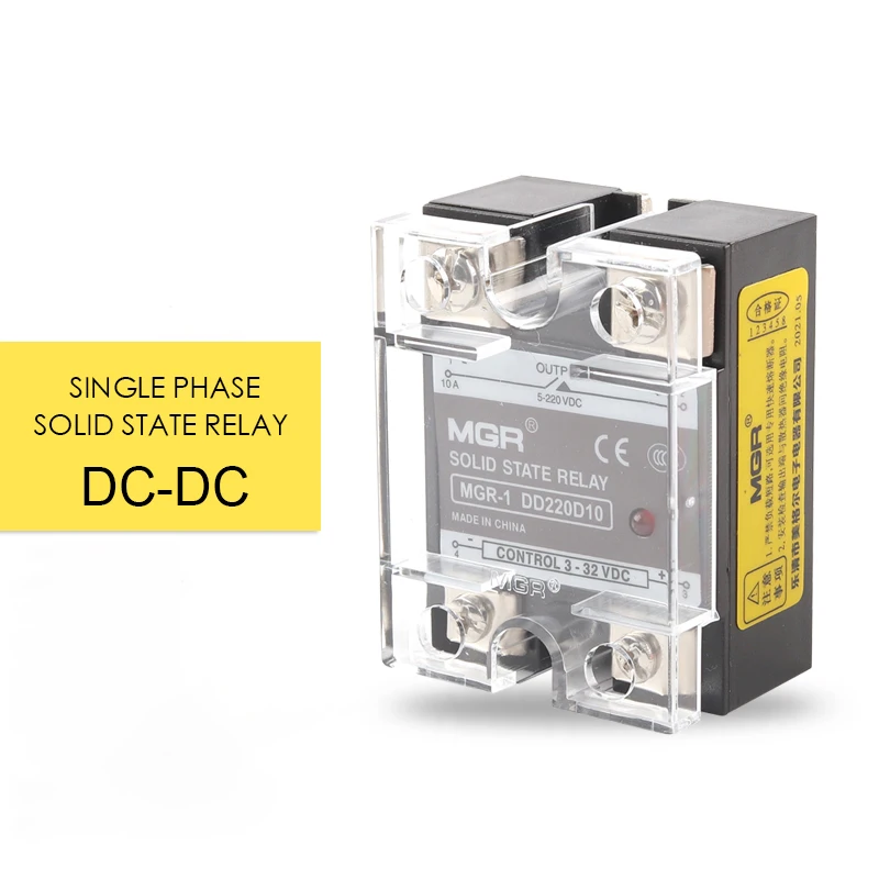 SSR MGR DC Control AC Single phase Solid State Relay 10A-150A With Cover 3-32VDC Input 24-480VAC Output | Обустройство дома
