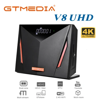 

First 4K STB for V8 series GTM V8 UHD HEVC 10bit UHD Decoder Support Abertis/Tivusat/BISS auto-roll /powervu DVB tv decoder