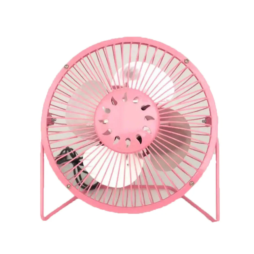 Portable Small Desk Fan 4 Blades Cooler Cooling Fan USB Charging Mini Fans Operation Super Mute Silent PC / Laptop / Notebook