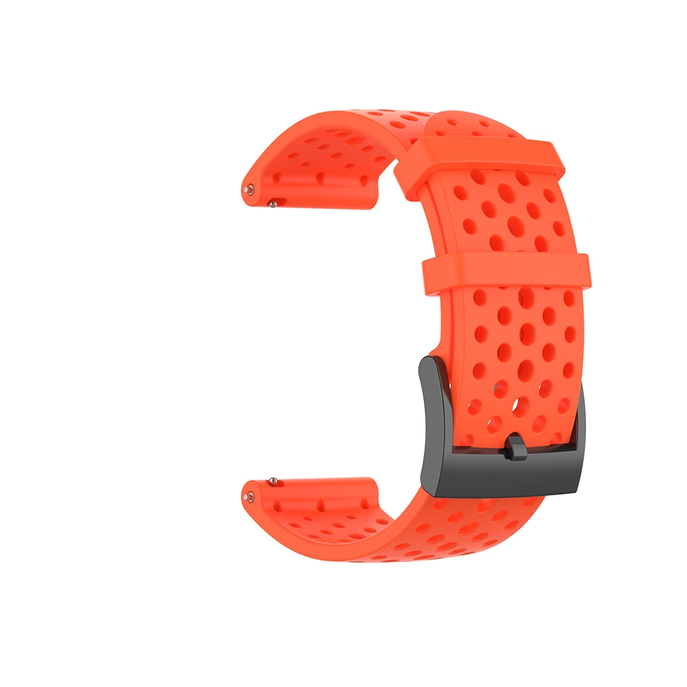 Силиконовый ремешок для часов Suunto Spartan Sport/Sport наручные часы hr для Suunto 9 baro/D5 Смарт-часы ремешок для спортивных часов браслет - Цвет: Красный