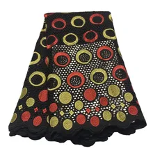 Гипюр шелк хлопок кружево африканская нигерийская Сетка кружевная ткань Высокое качество французская Сетка кружевная ткань для свадебного шитья