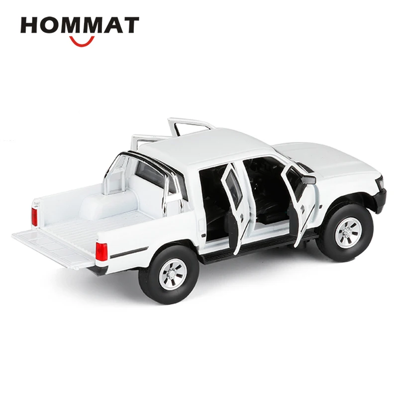 Hommate 1/32 Масштаб Toyota Hilux пикап Грузовик w/анти-ствол танка сплава 1:32 литой под давлением автомобиль игрушечные модели машин игрушечные транспортные средства для детей
