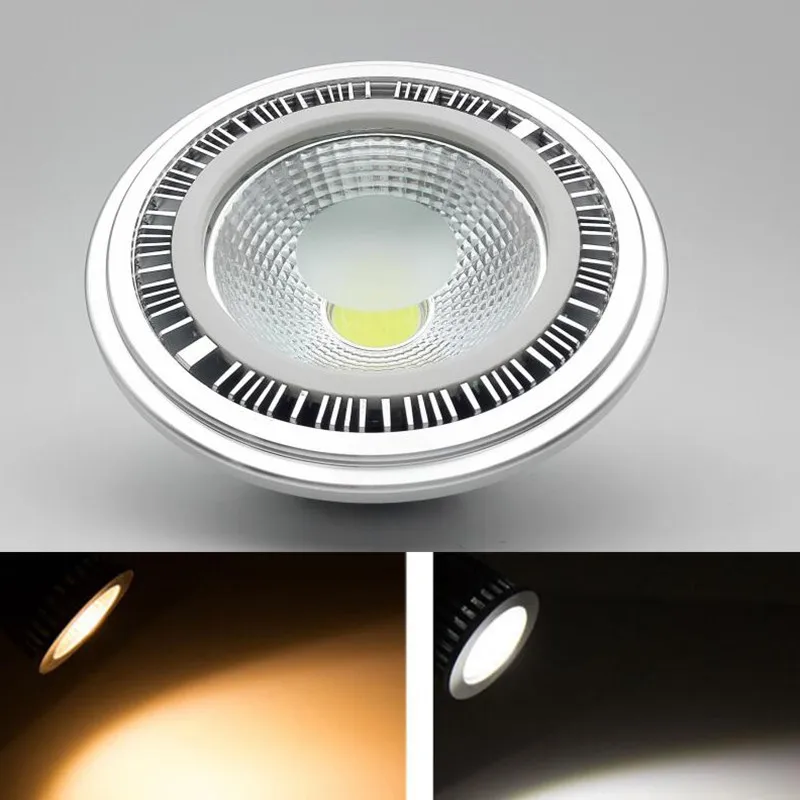 Dimmable AR111 Lamp Replace Halogen Lamp 10W 15W G53 GU10 Spot Light AC220V 12V ES111 Warm White Neutral White LED Downlight