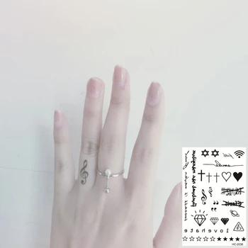 

Nu-TATY Waterproof Temporary Tattoo Sticker 5 Set Multiple Pattern Series Cartoon Simple Small Pattern Tattoo