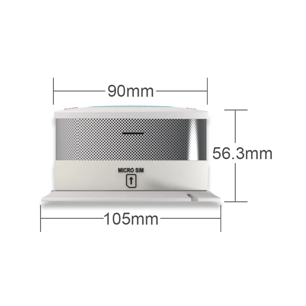 Приложение контроль дыма Senser беспроводной GSM сигнализация домашняя охранная система детектор дыма и тепла(без Wi-Fi