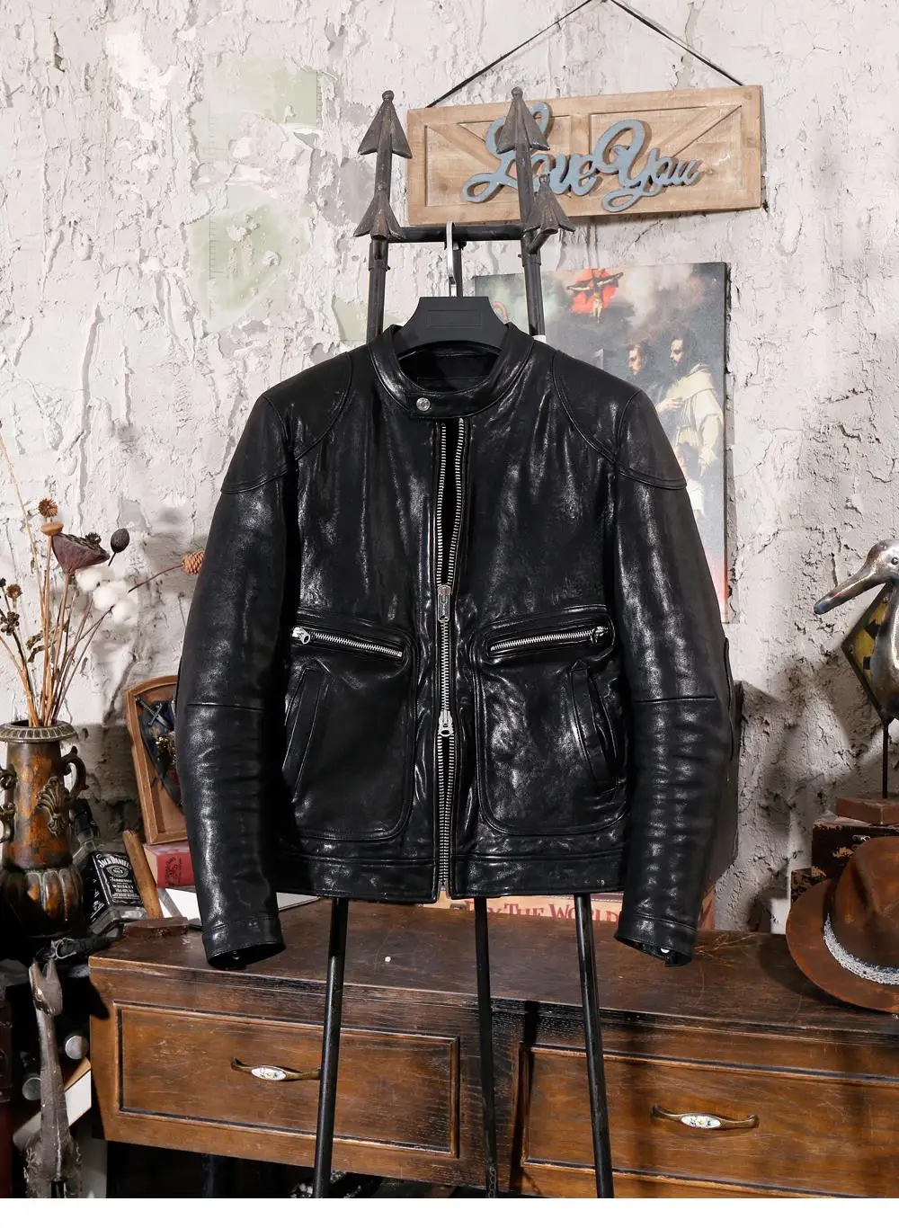 Мужская куртка из натуральной овечьей кожи litaly Глянцевая мотоциклетная rcycle мужская кожаная куртка приталенная короткая байкерская куртка на молнии для мужчин