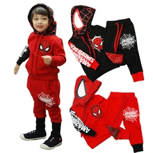 Г. Осенне-зимние комплекты одежды для маленьких мальчиков костюм Человека-паука детская одежда для девочек, комплект одежды Одежда для детей от 2 до 6 лет