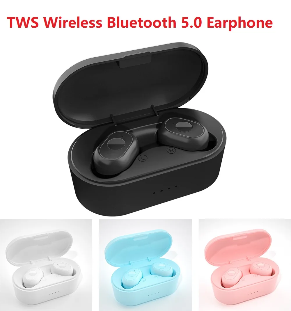 

Y80 Bluetooth 5.0 Earphone TWS Stereo Bass Headset with Mic True Wireless Mini Mobile Phone Sports Earphones for Xiaomi iPhone