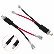 

2 Pcs Has Two Stitches Headlight Connector Socket Plug Single Conversion Wiring Connector Cable Holder Adapter For H1 HID Bulbs