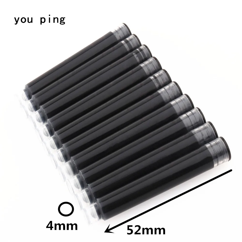 Premium Disposable Fountain Pen Ink Cartridges - Pack of 10 for School and Office Stationery