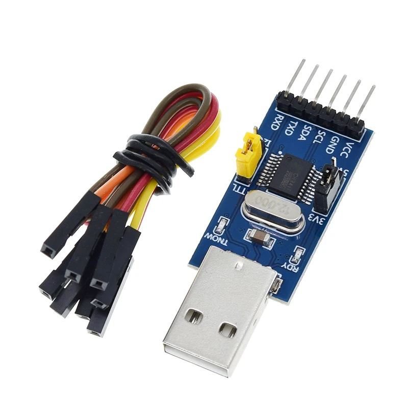 1/3 Stück CH341T 2-in-1-Modul 3,3V 5V USB zu I2C IIC UART USB zu TTL Single-Chip Serial Port Downloader – Detail 8