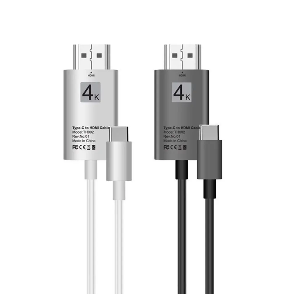 Кабель с разъемами type-C-HDMI USB 3,1-HDMI 4K для телефона и компьютера Hd