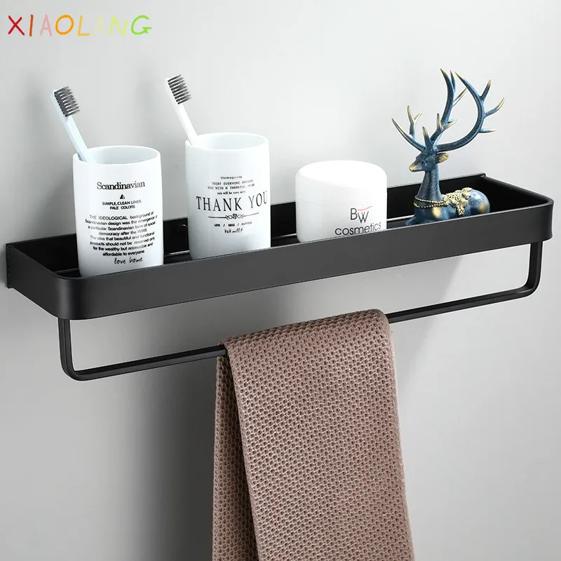 

Pace Aluminum Bathroom Rack, Wall Hung Bathroom Kitchen with Towel Bar, Hook, Storage Rack, Rack.