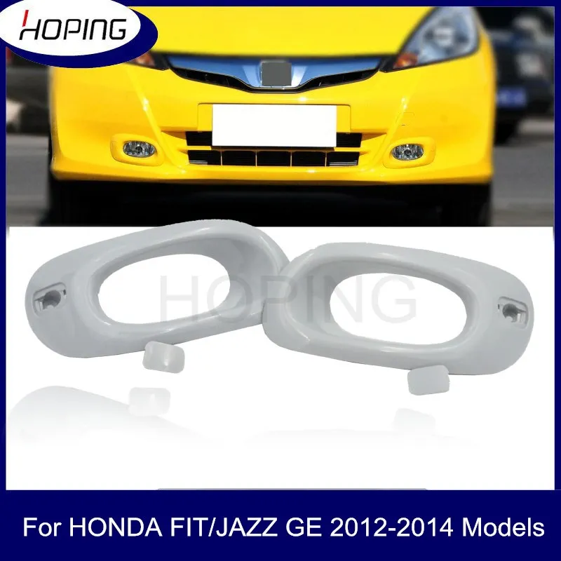 Hoping Auto Front Bumper Fog Light Foglight Cover For HONDA FIT JAZZ