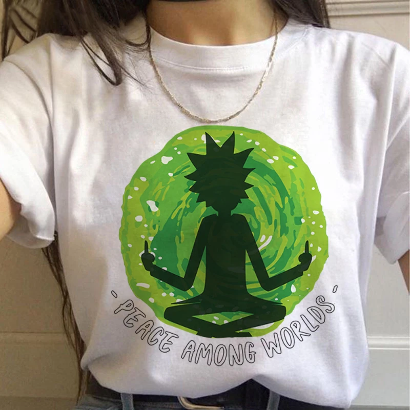 New Funny Cartoon T Shirt Women Harajuku Ullzang T-shirt 90s Graphic Tshirt Fashion Top Tees Female