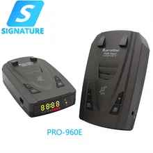 Karadar Pro960E Car Radar Detector Signature Antiradar Detector LED English Menu Anti Police Speed Alarm For EU, USA Korea, Asia