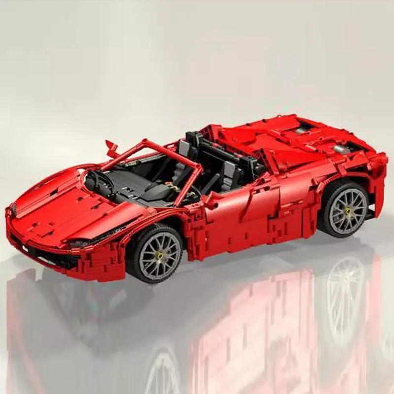 Новая техника MOC Lamborghini Audi R8 V10 Ferrarii 458 Строительные блоки Набор игрушек DIY развивающий подарок детям на день рождения