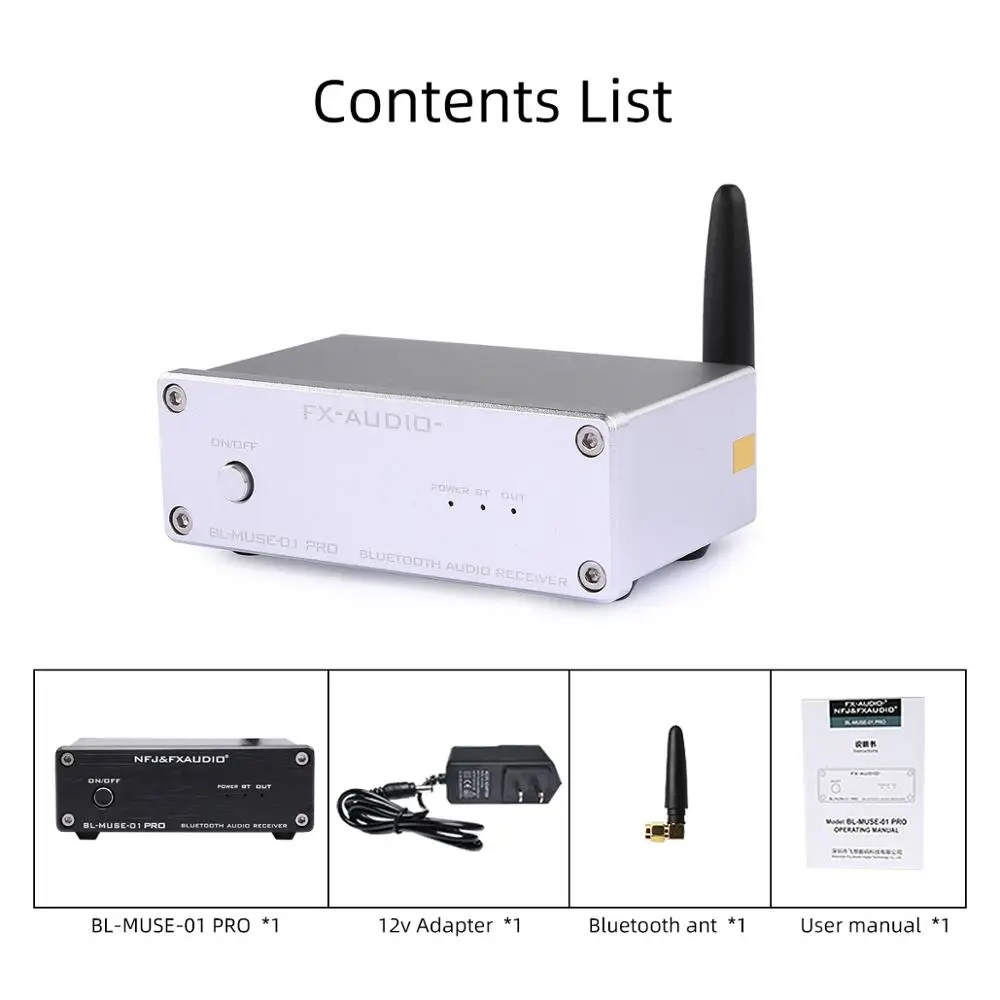 FX Audio BL MUSE 01 CSR 57E6 аудио приемник высокоскоростной Hi Fi Bluetooth цифровой для домашнего
