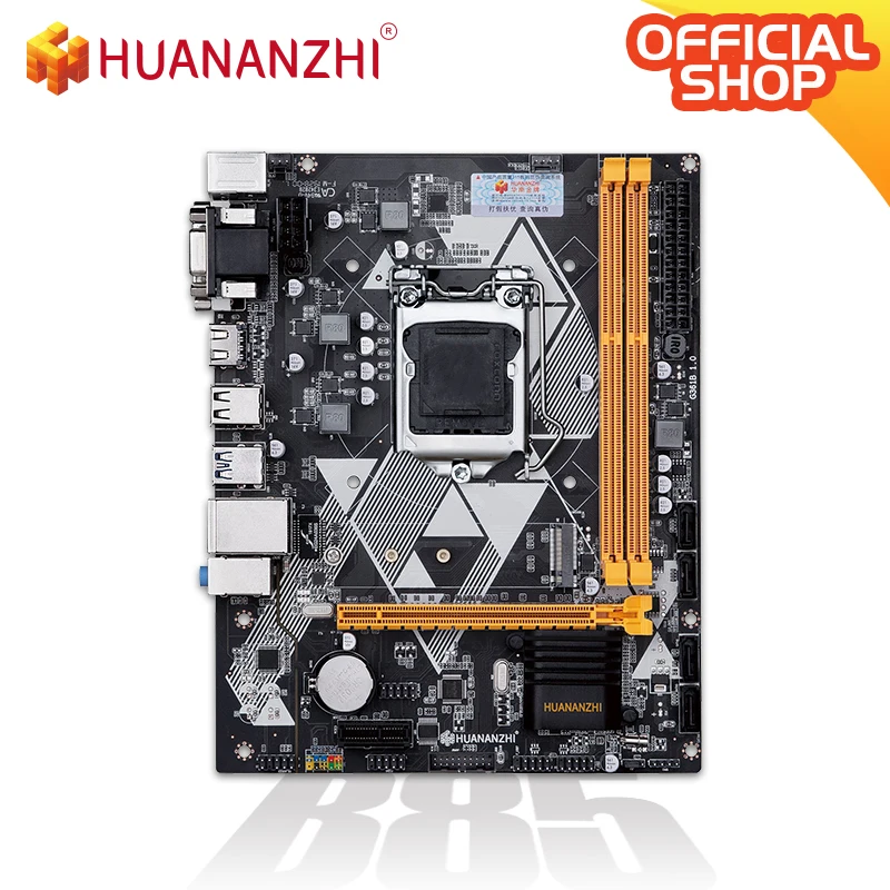 Материнская плата HUANANZHI B85 Intel LGA 1150 i3 i5 i7 E3 DDR3 1333/1600 МГц 16 ГБ M.2 SATA3 USB3.0 VGA DVI