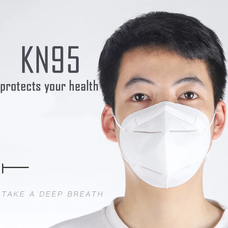 

20/50PCS Mask Dustproof Respirator Valve PM 2.5 KN95 Mask Filtration Cotton Mouth Face Mask Disposable Protective Wholesale