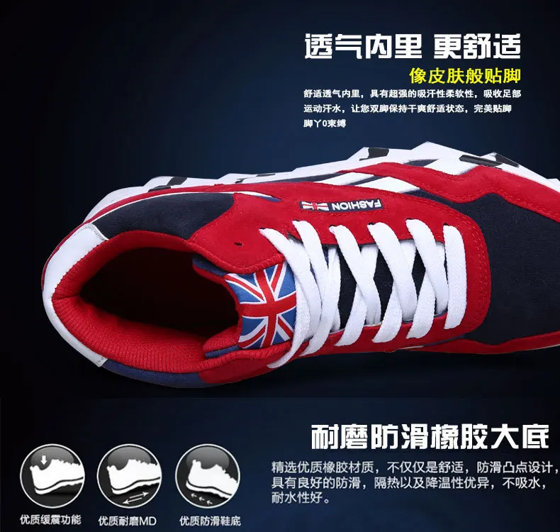 Hot Large Size Hot Fashion Winter Men Shoes Thickening Sneakers Solid Shoes Inside Antiskid Bottom Keep Waterproof Warm Shoes