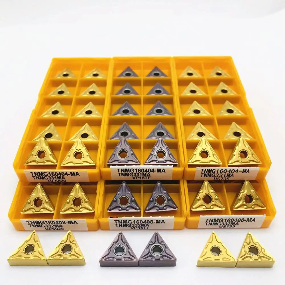ZIMING-1 10pcs TNMG160404-MA UE6020 CNC Carbide Inserts tools Suitable for machining Steel parts