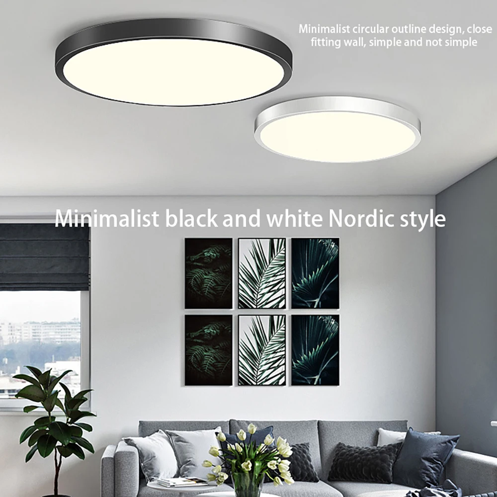 50W Modern LED Ceiling Light Waterproof Ultra-Thin Flush Mount Ceiling Bathroom Lighting Bedroom Living Room Hallway 2700K-6500K