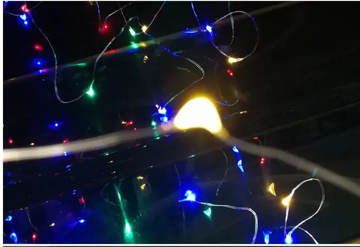 2m20light светодиодные цветные медные струны для бара, отеля, фестиваля, вечерние, Рождественские елки, атмосферное украшение, светодиодная вспышка, ночные огни