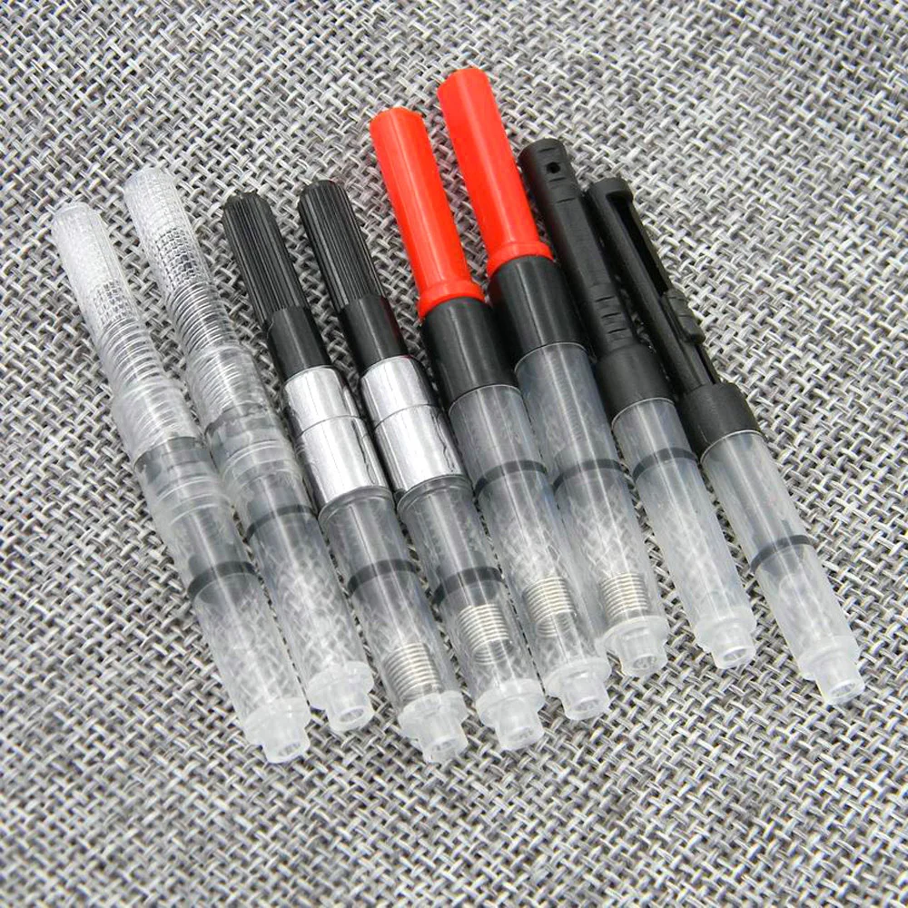 Cartouches d'encre pour stylo plume, convertisseur, bureau, blanc, noir,  rouge, 2.6mm, 5 pièces