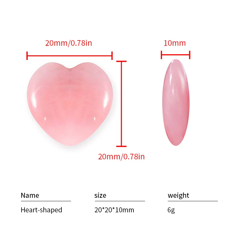 Natural Stone 20*10mm Heart Obsidian Healing Crystal Small Ornaments Jewelry Accessories