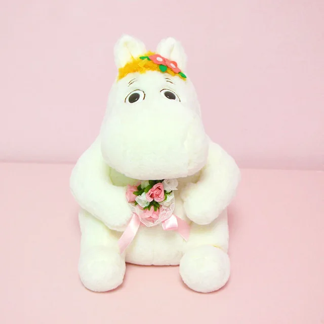 30 см пары Moomin and Snork maiden плюшевая игрушка мягкая игрушка кукла куклы Животные куклы, детский подарок Рождество - Цвет: Цвет: желтый