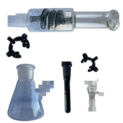 Boquilla de narguile de 12 pulgadas, tubo de vidrio soldado, herramienta de Shisha transparente, juguete de borosilicato de alta calidad