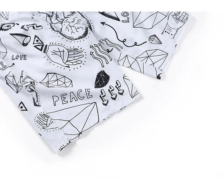 Foreign Trade Hot Selling Spring And Summer New Style Beach Shorts Popular Brand Men'S Wear 3D Abstract Printed Swimming Tr