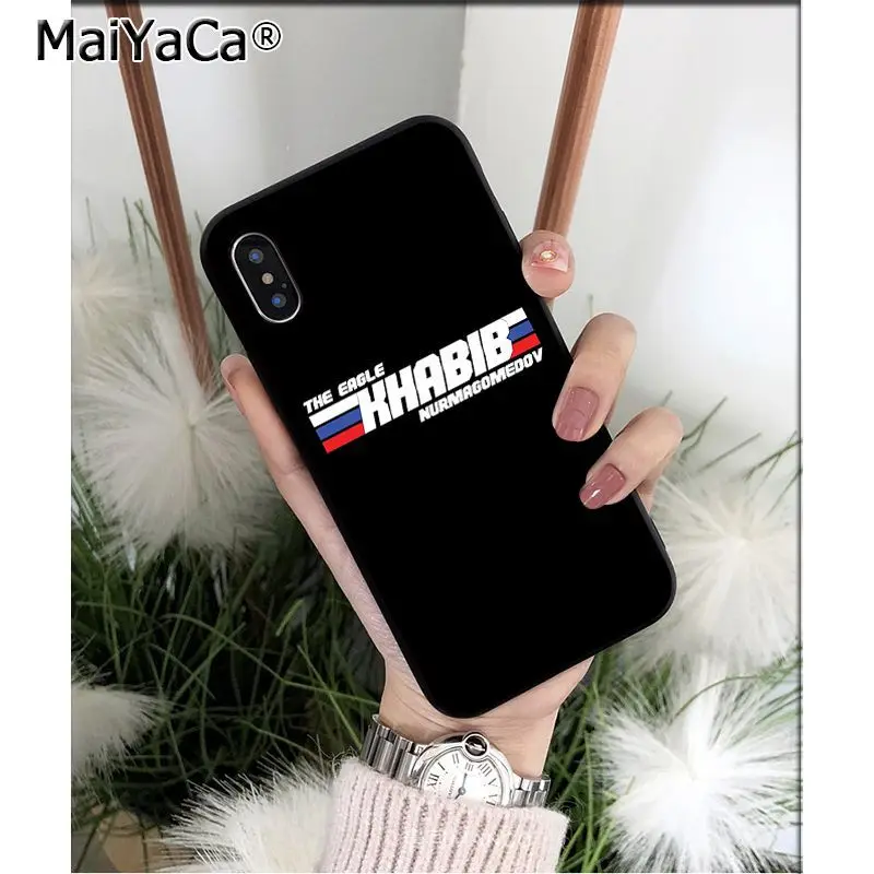 MaiYaCa khabib nurmagomedov UFC мягкий чехол для телефона из ТПУ для iPhone 6S 6plus 7plus 8 8Plus X Xs MAX 5 5S XR 11 11pro max