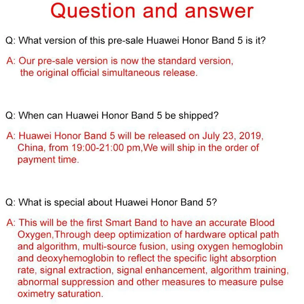 Для huawei Honor Band 5 Smartband AMOLED кислородный кровяный трекер спящий спортивный браслет навигатор часы ремешок фитнес-трекер# G20