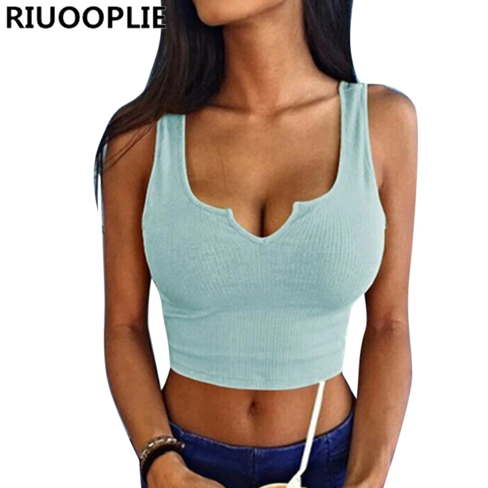 RIUOOPLIE, модные женские однотонные топы с принтом, без бретелек, бандо, эластичный жилет, бюстгальтер, топы, одноцветные сексуальные майки, пляжные Топы