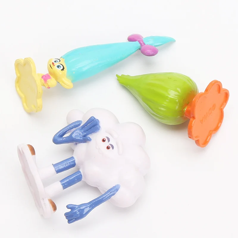 Серия Hasbro 12 шт./компл. Тролли экшн игрушки ветка дрожание фигурки троллей детская